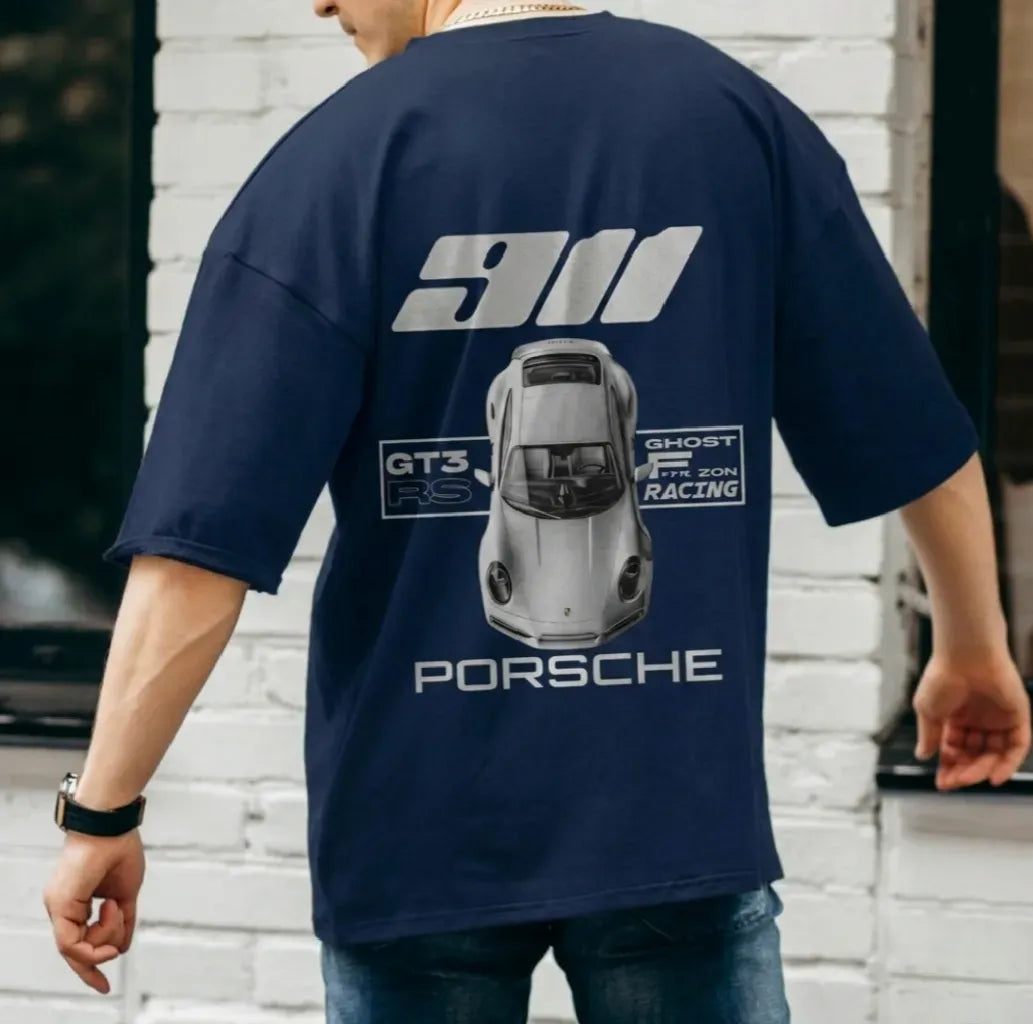 Men's Premium Drop Shoulder Printed T-Shirt