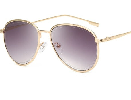 Women Aviator Sunglasses Gold Frame UV Protection