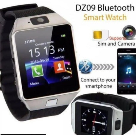 DZ09 Bluetooth Smart Watch with Camera & SIM Card