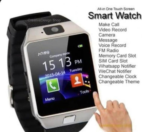 DZ09 Bluetooth Smart Watch with Camera & SIM Card