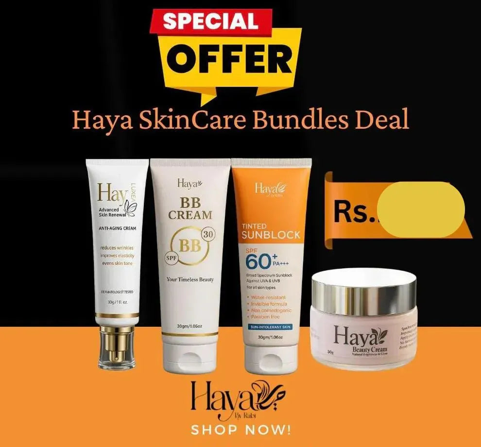 Haya By Rabi 4-in-1 Skin Care Bundle for All Skin Types