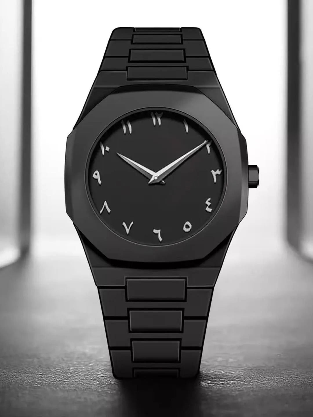 Carbon Fiber Watch Black Arabic Dial 40g Lightweight